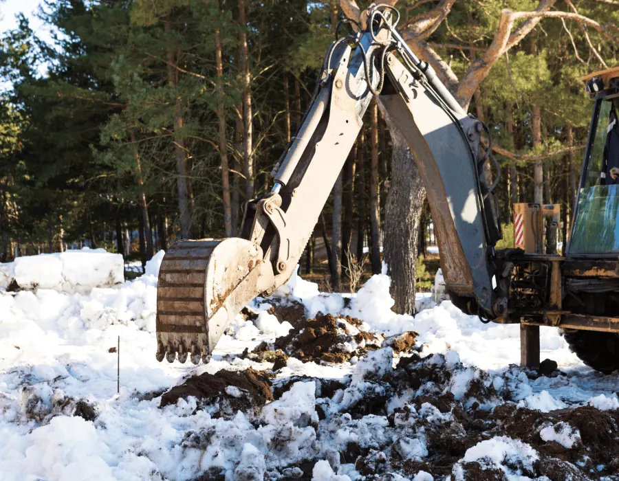Erdarbeiten vor dem ersten Frost planen